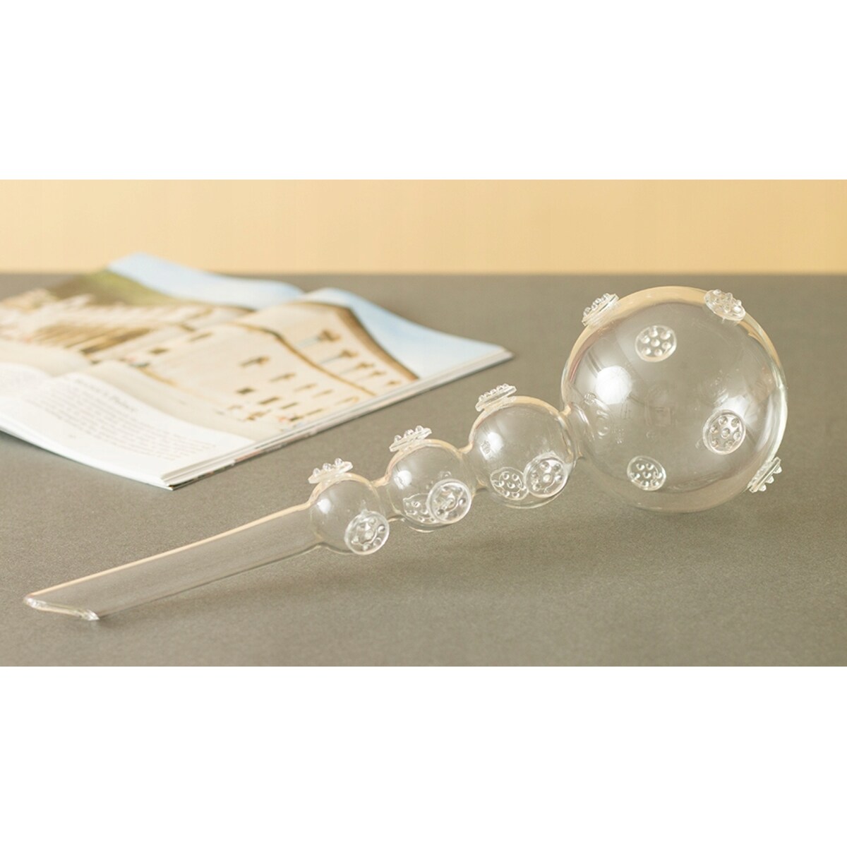 KULA NAWADNIAJĄCA SZKLANA nawadniacz do doniczek przezroczysty 370ml