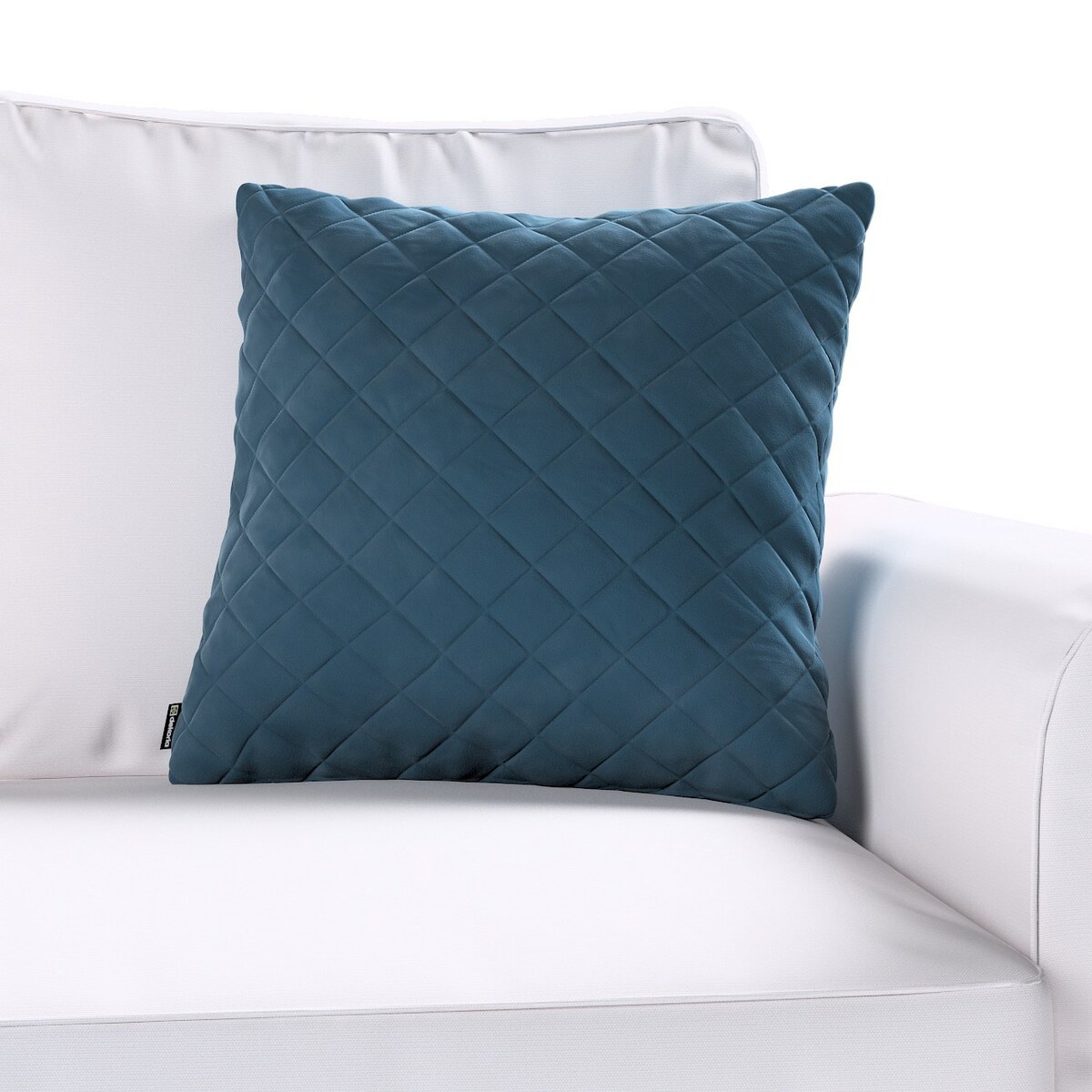 Poszewka Kinga pikowana 43 x 43 cm 43x43 pruski błękit