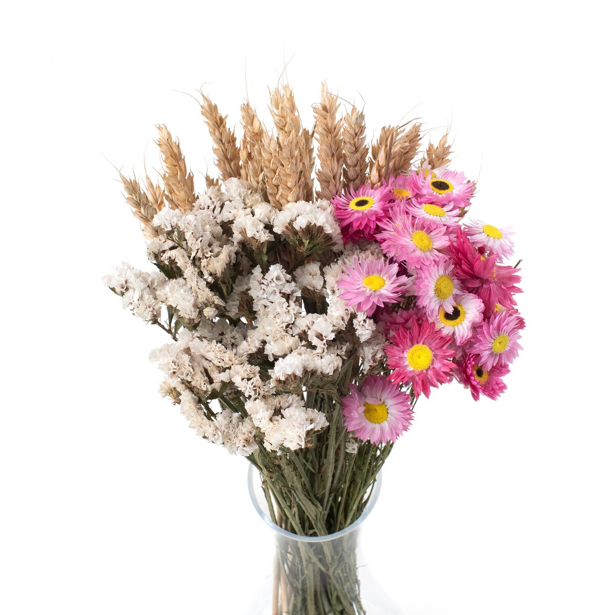 Zestaw suszonych kwiatów Estate roz. S - zatrwian, suchlin, pszenica