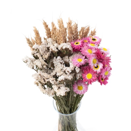 Zestaw suszonych kwiatów Estate roz. S - zatrwian, suchlin, pszenica