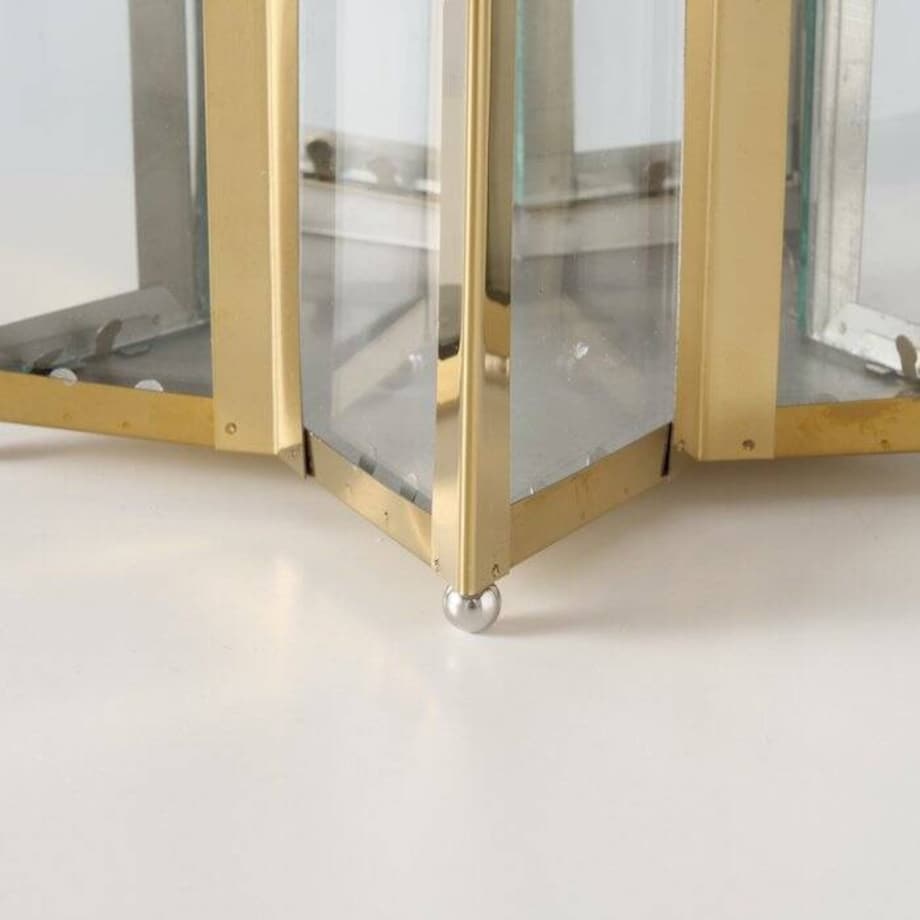 Lampion złoty gwiaździsty HOSHIZORA 41,5x22 cm