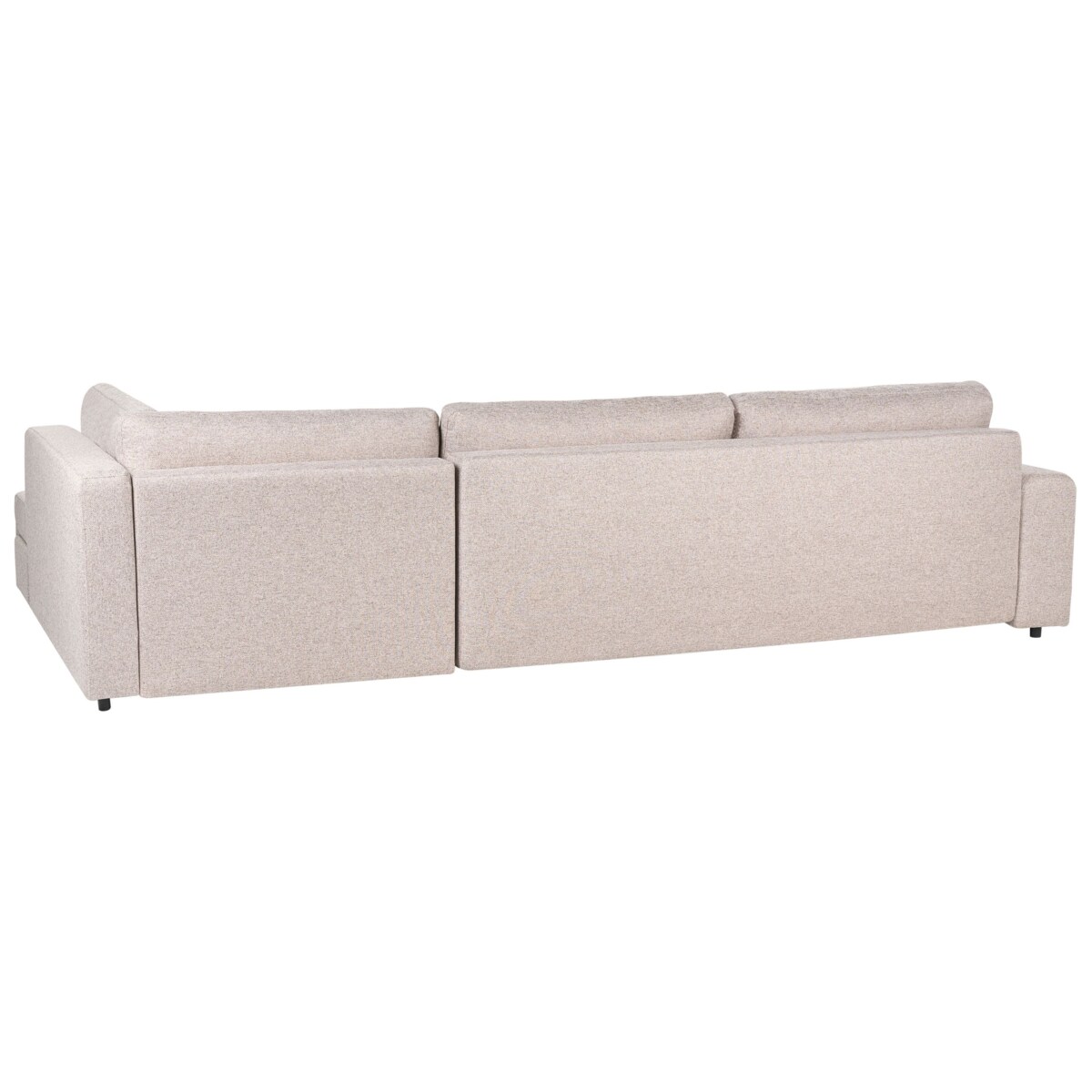 Sofa narożna lewostronna INNVIK Jasnobrązowy Tkanina Lewostronny