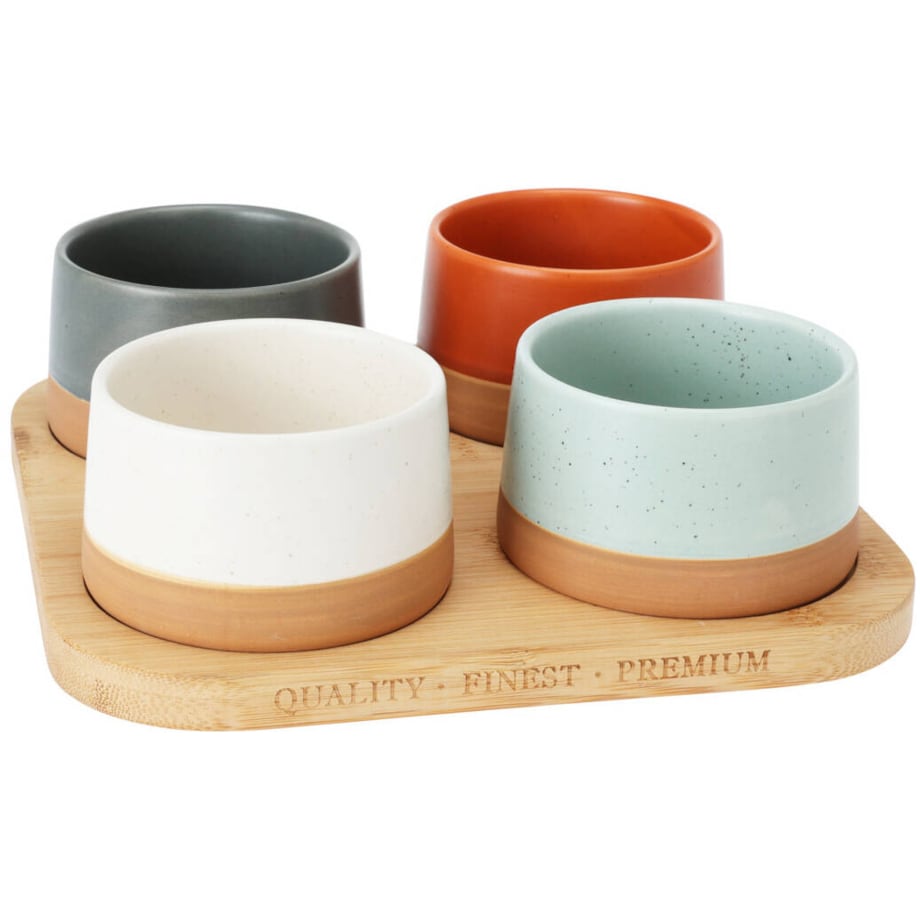 Zestaw kolorowych miseczek do serwowania