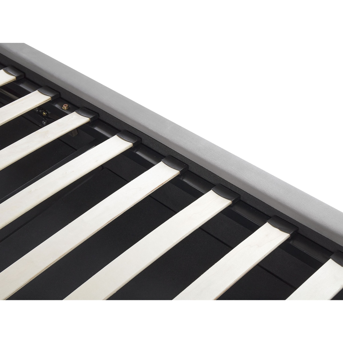 Łóżko z pojemnikiem welurowe 180 x 200 cm jasnoszare BATILLY