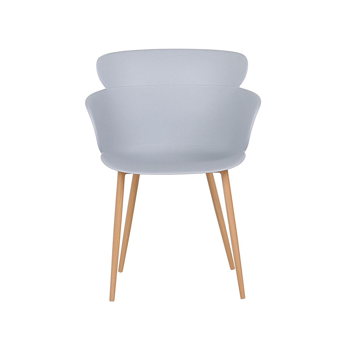 Zestaw 2 krzeseł do jadalni szary SUMKLEY