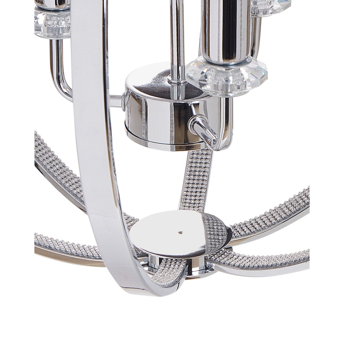 Żyrandol metalowy 3-punktowy srebrny TENOIRO