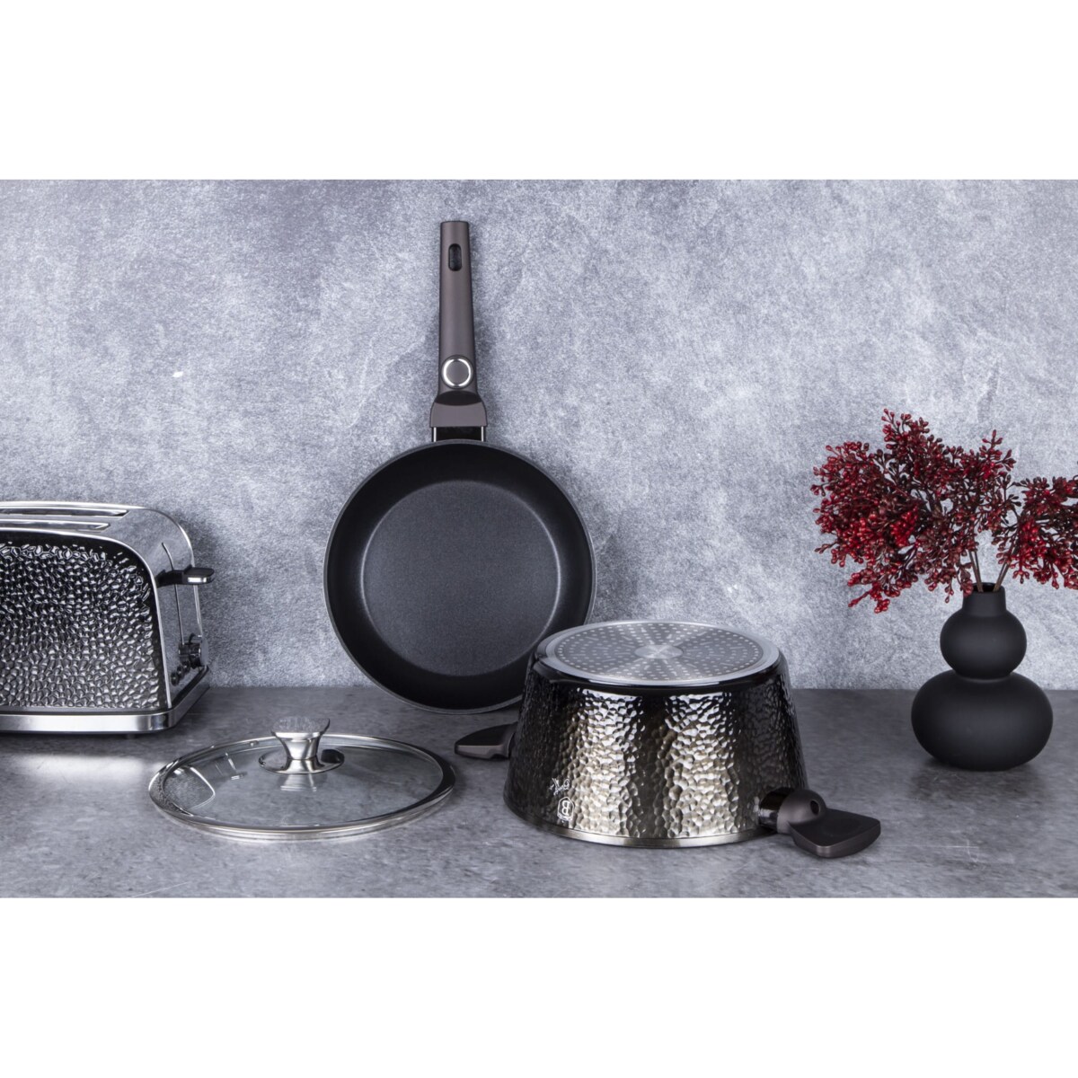 Zestaw Garnek + patelnia 24cm BERLINGER HAUS Primal Gloss