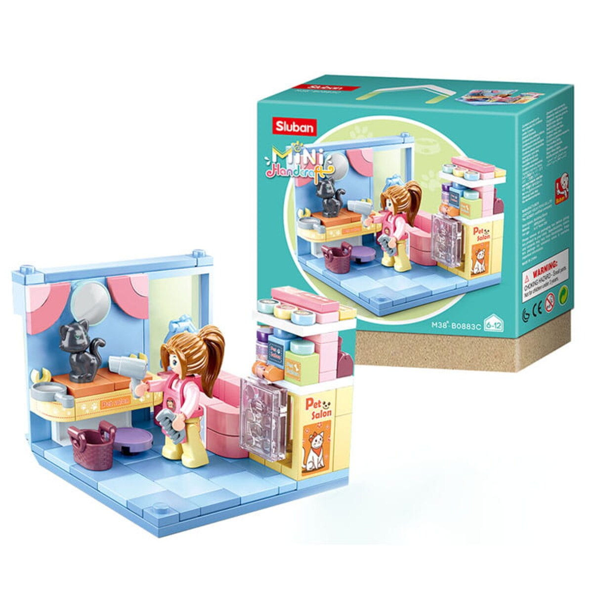 GROOMER - mini pokoik klocki - Sluban - 113 elementów