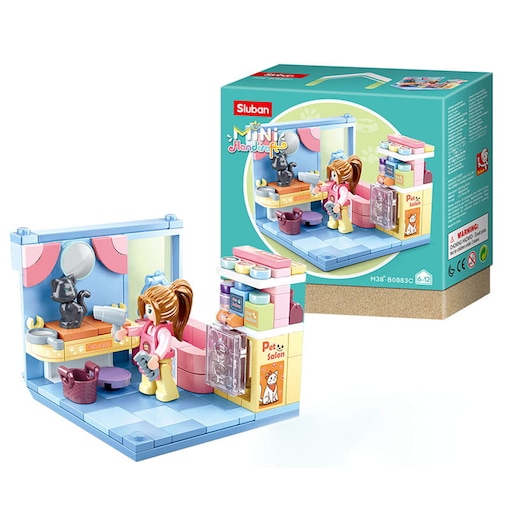 GROOMER - mini pokoik klocki - Sluban - 113 elementów