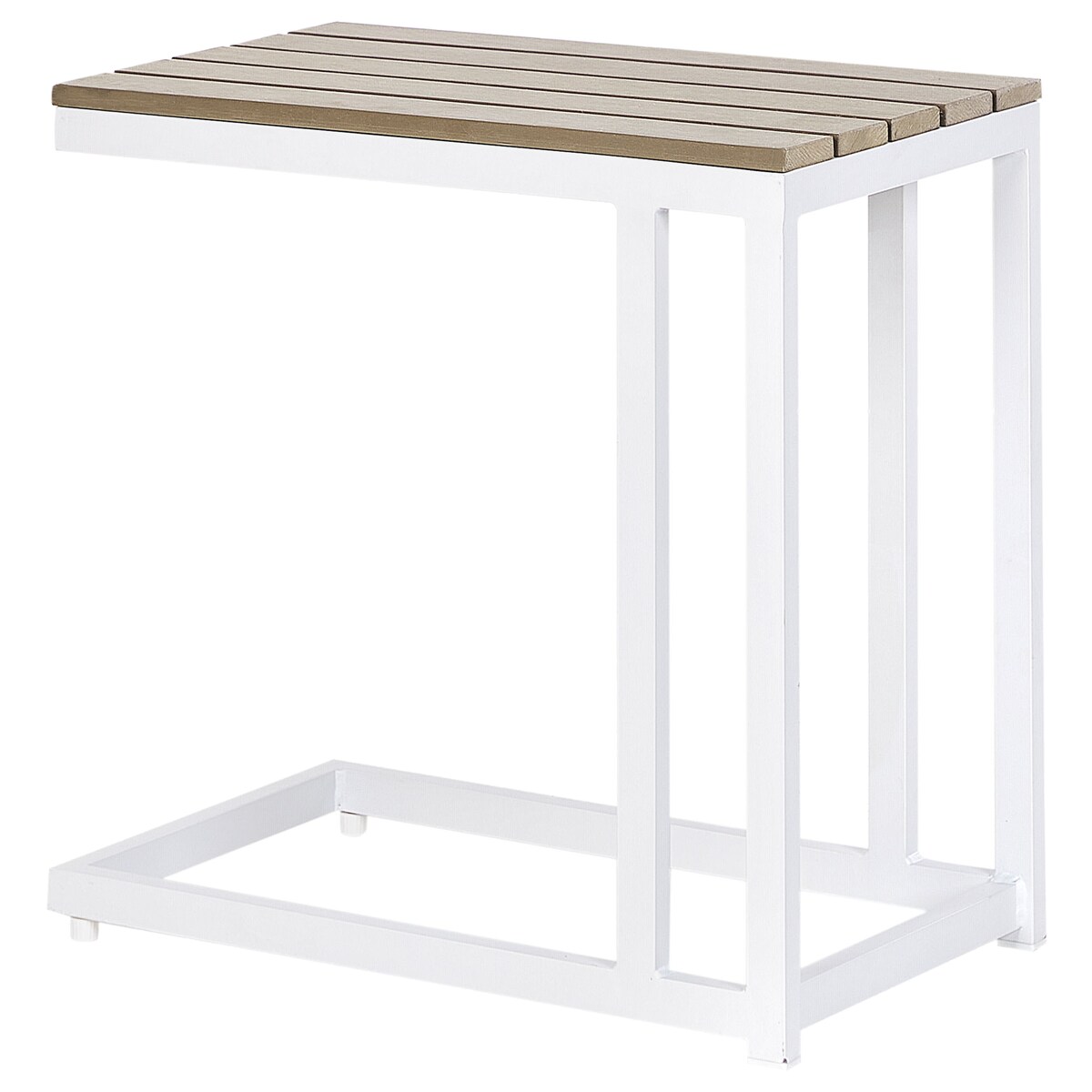 Stolik ogrodowy MESSINA 60 cm 35 cm Biały