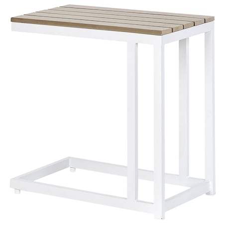 Stolik ogrodowy MESSINA 60 cm 35 cm Biały