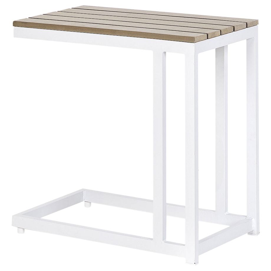 Stolik ogrodowy MESSINA 60 cm 35 cm Biały