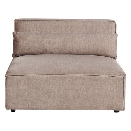 Sofa modułowa 2-osobowa bez podłokietników brązowa HELLNAR