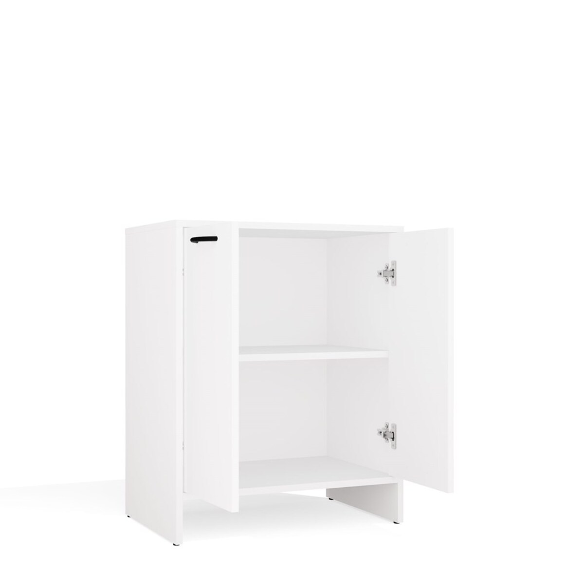 Szafka Łazienkowy Szafka NINA 2DUM BIAŁY 2 Drzwi Półki Regał Pod Umywalkę