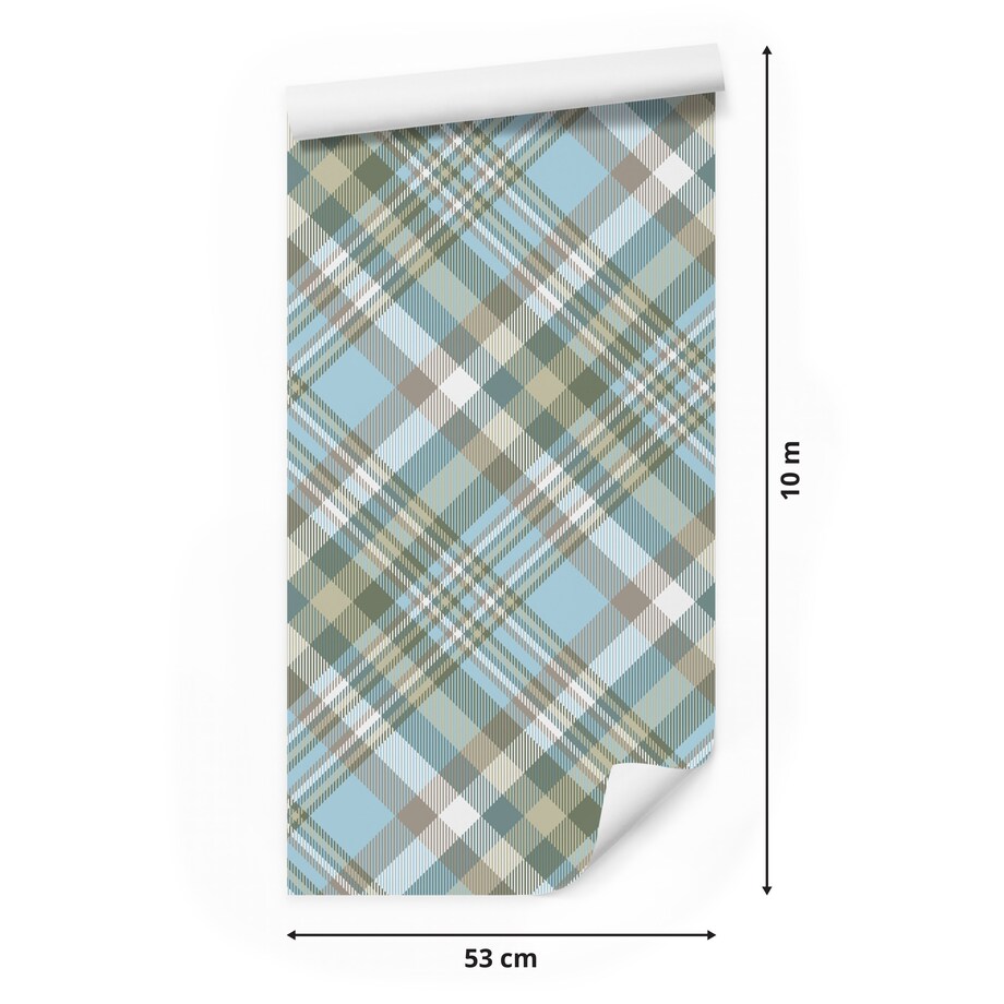 Tapeta Do Biura Kolorowa KRATA Kratka Modny Wzór