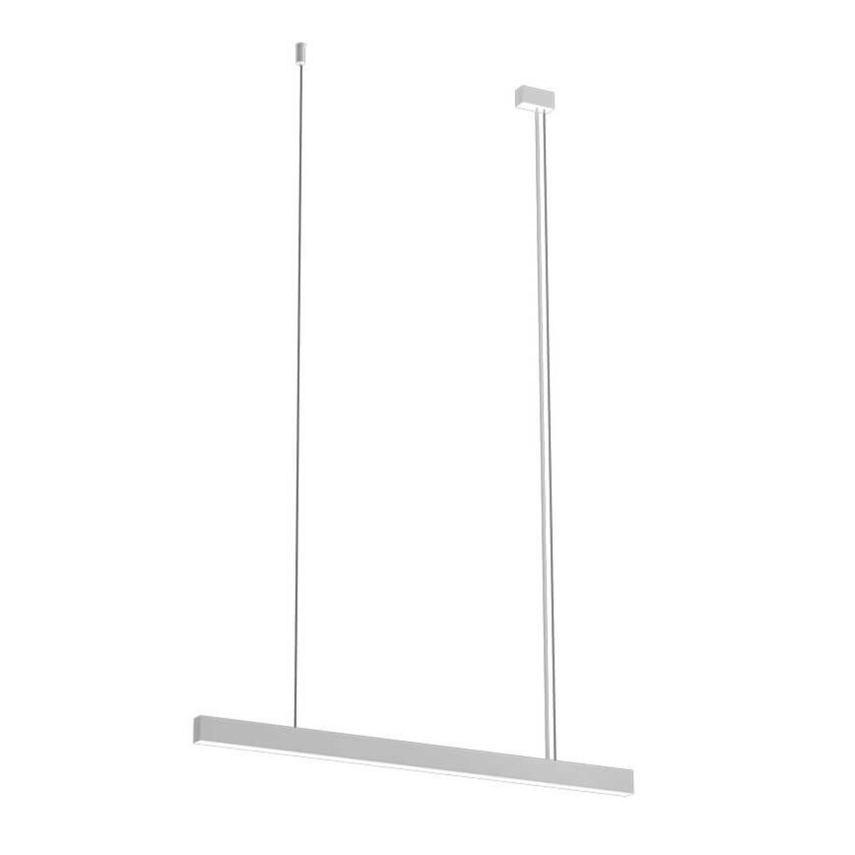 LAMPA wisząca ISASEKI 1945 Shilo metalowa OPRAWA zwis LED 16W 3000K listwa biała