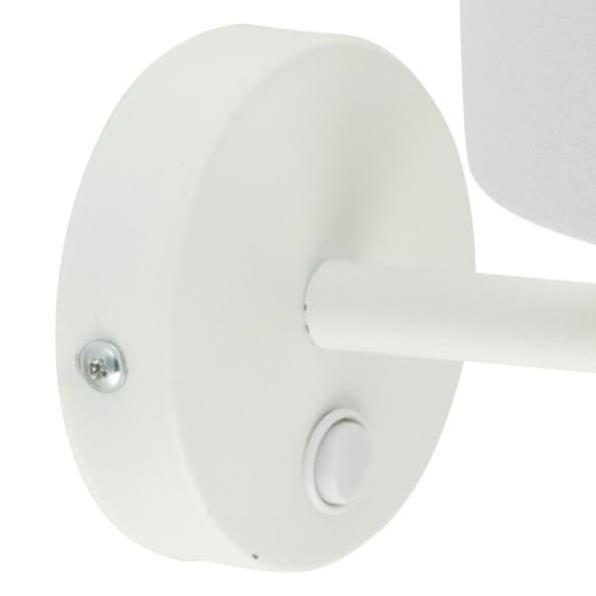 Okrągła kinkiet glamour Hilton 4770 TK Lighting tuba tkaninowy biały złoty