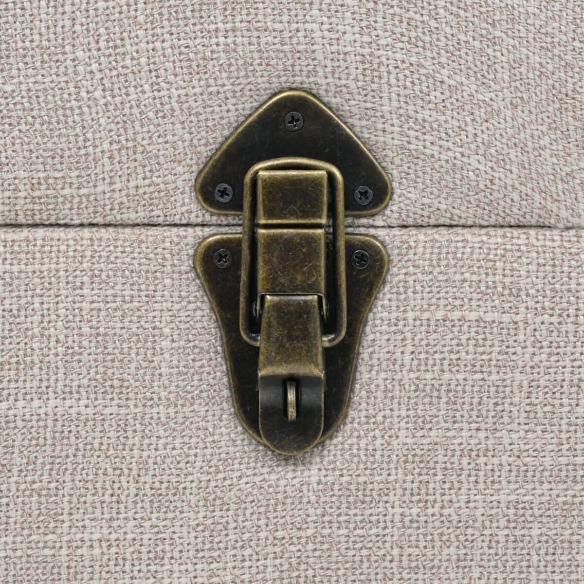 vidaXL Ławka ze schowkiem, lite drewno i stal, 111 x 34 x 37 cm