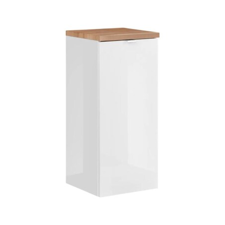 Szafka łazienkowa MILANO / CAPRI 811 35 cm biała z koszem