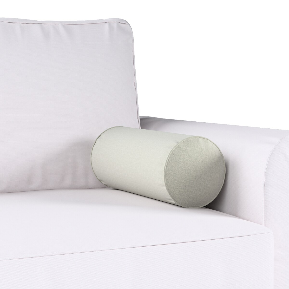 Poduszka wałek prosty, pastelowo miętowy welwet, Ø16 x 40 cm, Ingrid