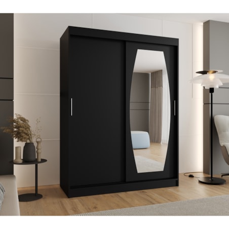 Szafa przesuwna ROSSA 150 czarny