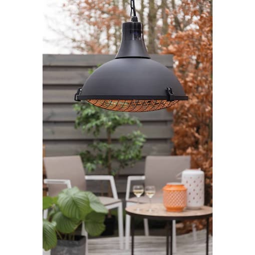 Sunred Grzejnik wiszący Indus II, 2100 W, halogenowy, czarny