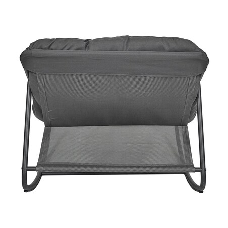 FOTEL OGRODOWY BUJANY Tenerife czarny | miękkie siedzisko