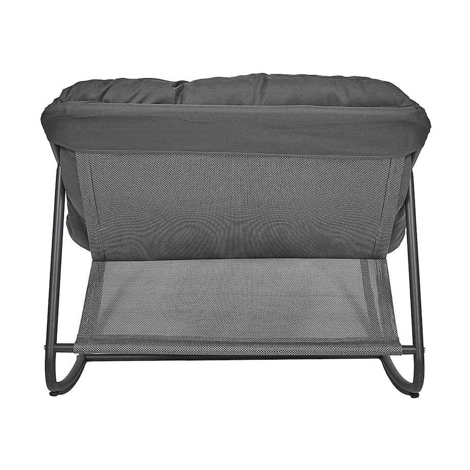 FOTEL OGRODOWY BUJANY Tenerife czarny | miękkie siedzisko