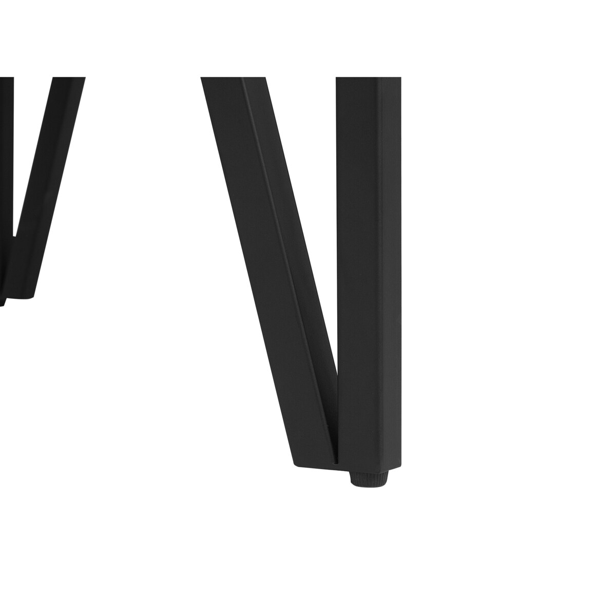 Stolik kawowy ciemne drewno z czarnym ADENA