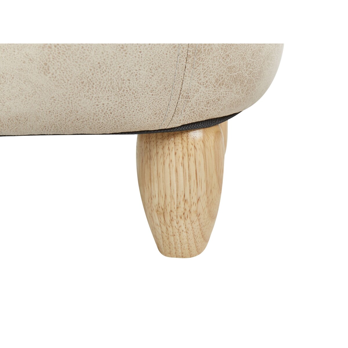 Pufa zwierzak ze schowkiem ekoskóra beżowoszary ELEPHANT