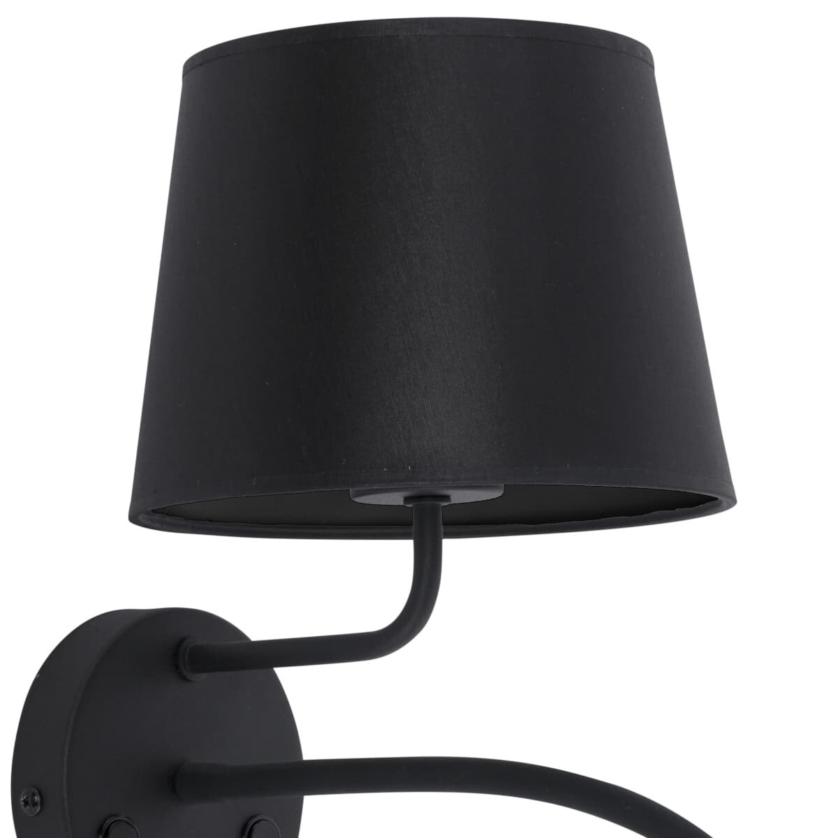 Kinkiet nad łóżko Maja 2537 TK Lighting z abażurem podwójny czarny