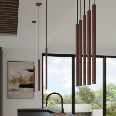 Lampa wisząca PASTELO 2 brązowa