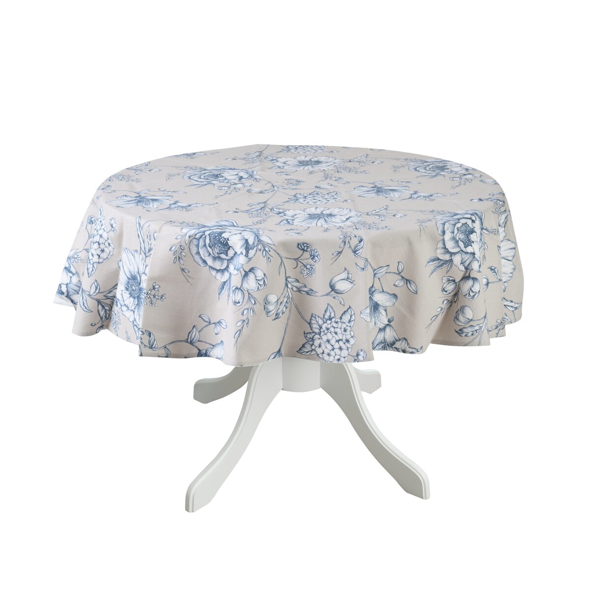 Obrus Blossom Blue okrągły - Średnica ok. ⌀ 160 cm