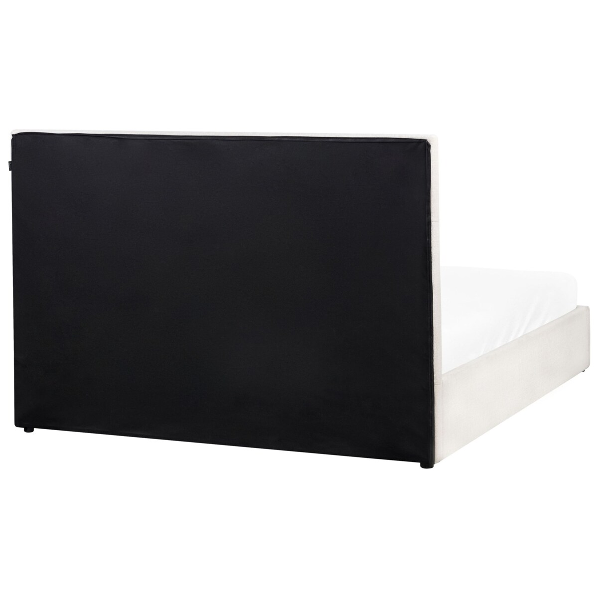 Łóżko z pojemnikiem LAGORD 160 x 200 cm Złamana biel