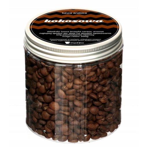 Kawa aromatyzowana o smaku KOKOSOWYM ziarnista ARABICA Cup&You 200g na prezent upominek dla kobiety mężczyzny faceta mamy taty żony męża