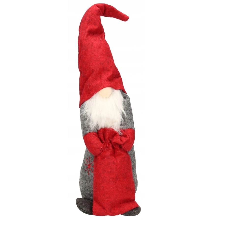 Skrzat Krasnal Mikołaj Gnom Z Workiem Duży 36 Cm