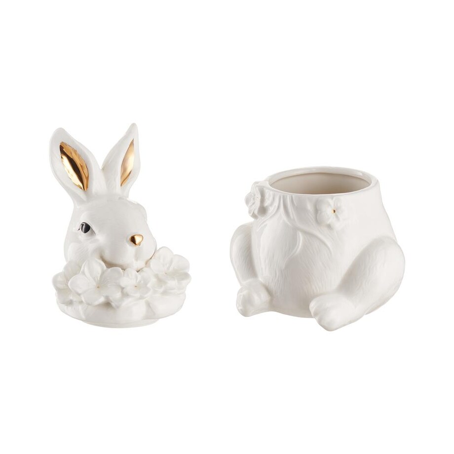 VILLA ITALIA Zając wielkanocny Pojemnik ceramiczny 25 cm BUNNY