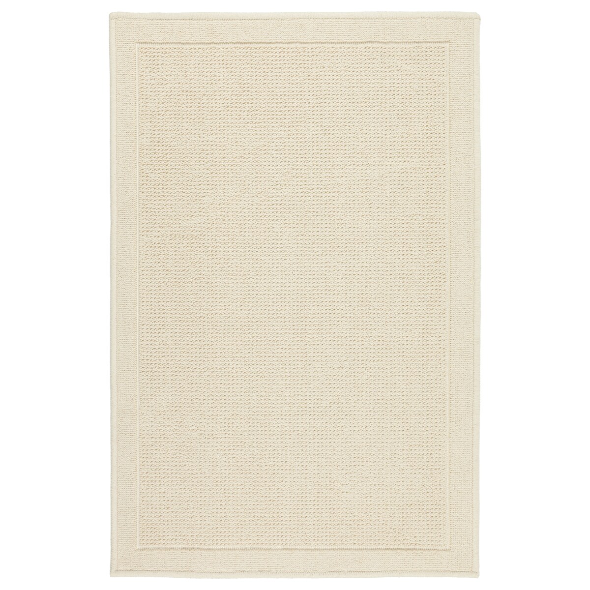 Dywanik łazienkowy Lino 60x90 cm bawełniany ramka beżowy