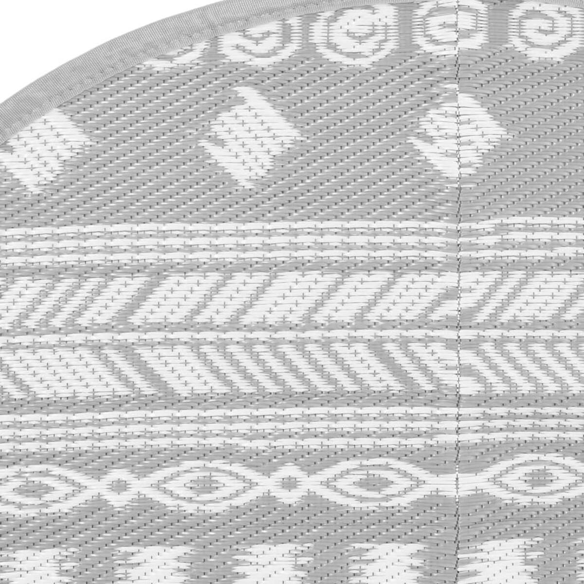 vidaXL Dywan na zewnątrz, ARAKIL szary, Ø200 cm, PP