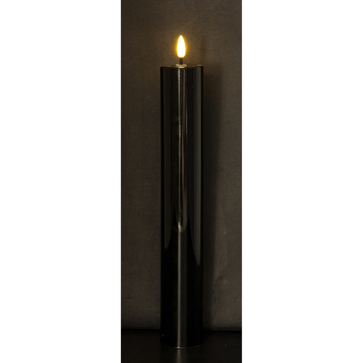 Świeca LED z tworzywa sztucznego TIMER 34x5x5 cm MOMBATTI czarna big