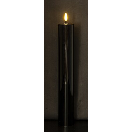 Świeca LED z tworzywa sztucznego TIMER 34x5x5 cm MOMBATTI czarna big