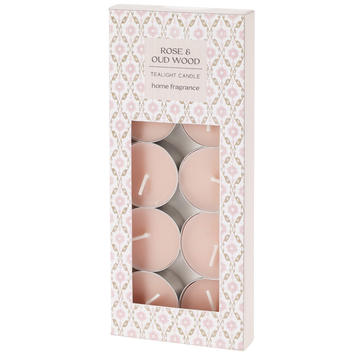 Świeczki Zapachowe Parafinowe Tealight Małe Podgrzewacze Zestaw 10 Szt. Rose And Oud Wood