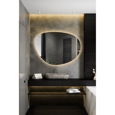 Lustro o nieregularnym kształcie z podświetleniem - AGAT LED