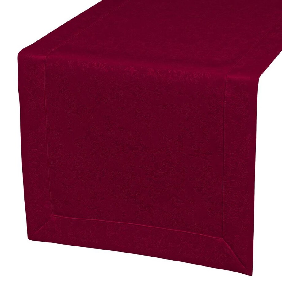 Bieżnik Marmurek bordowy (345) O5 - 40x140 cm - bordowy