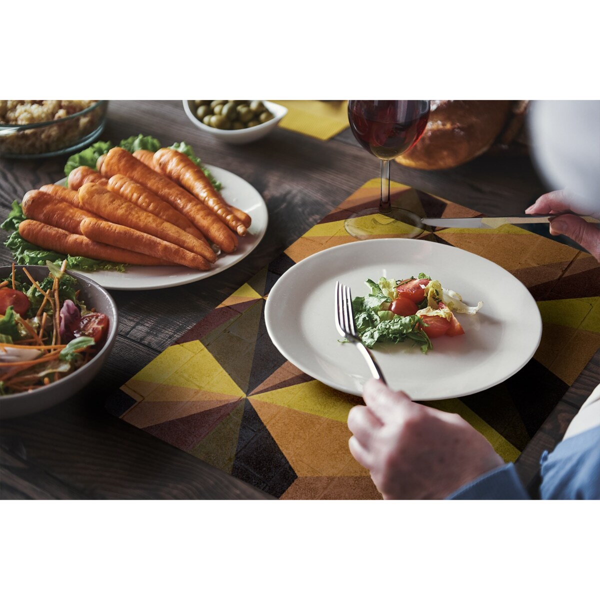 Komplet mat pod talerz Nowoczesna abstrakcja, 6 szt. 45x30cm