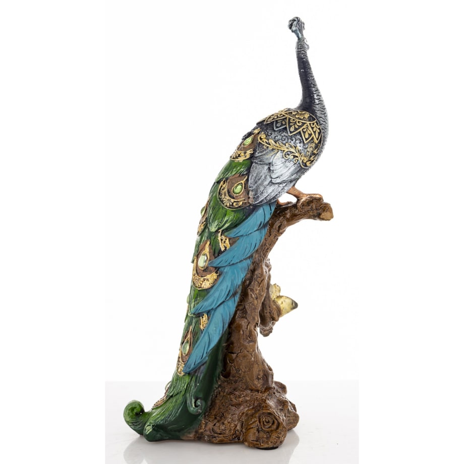 Dekoracja - Paw 29x10x14 cm POAT-2