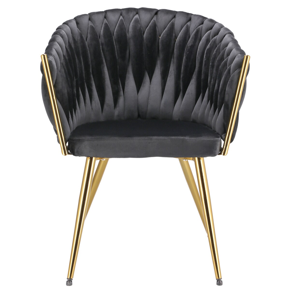 Krzesło MOLTO czarne nogi złote