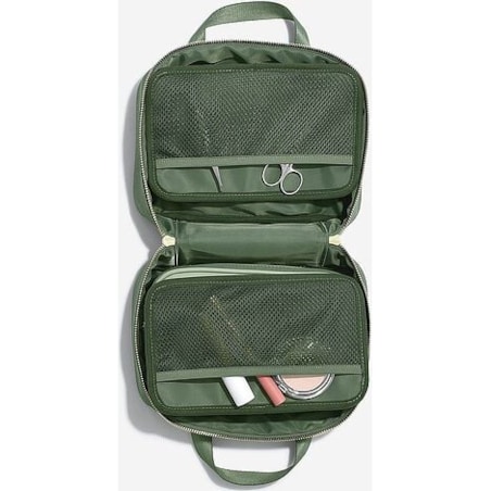 Kosmetyczka podróżna do zawieszenia Stackers beżowoszara nylonowa