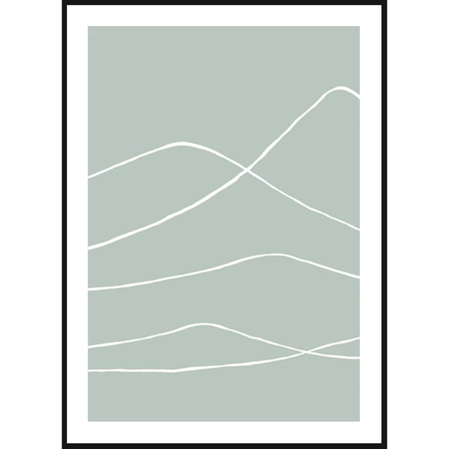 Poster Story, Plakat, Obraz - Górska Biała Linia, wymiary 42 x 60 cm