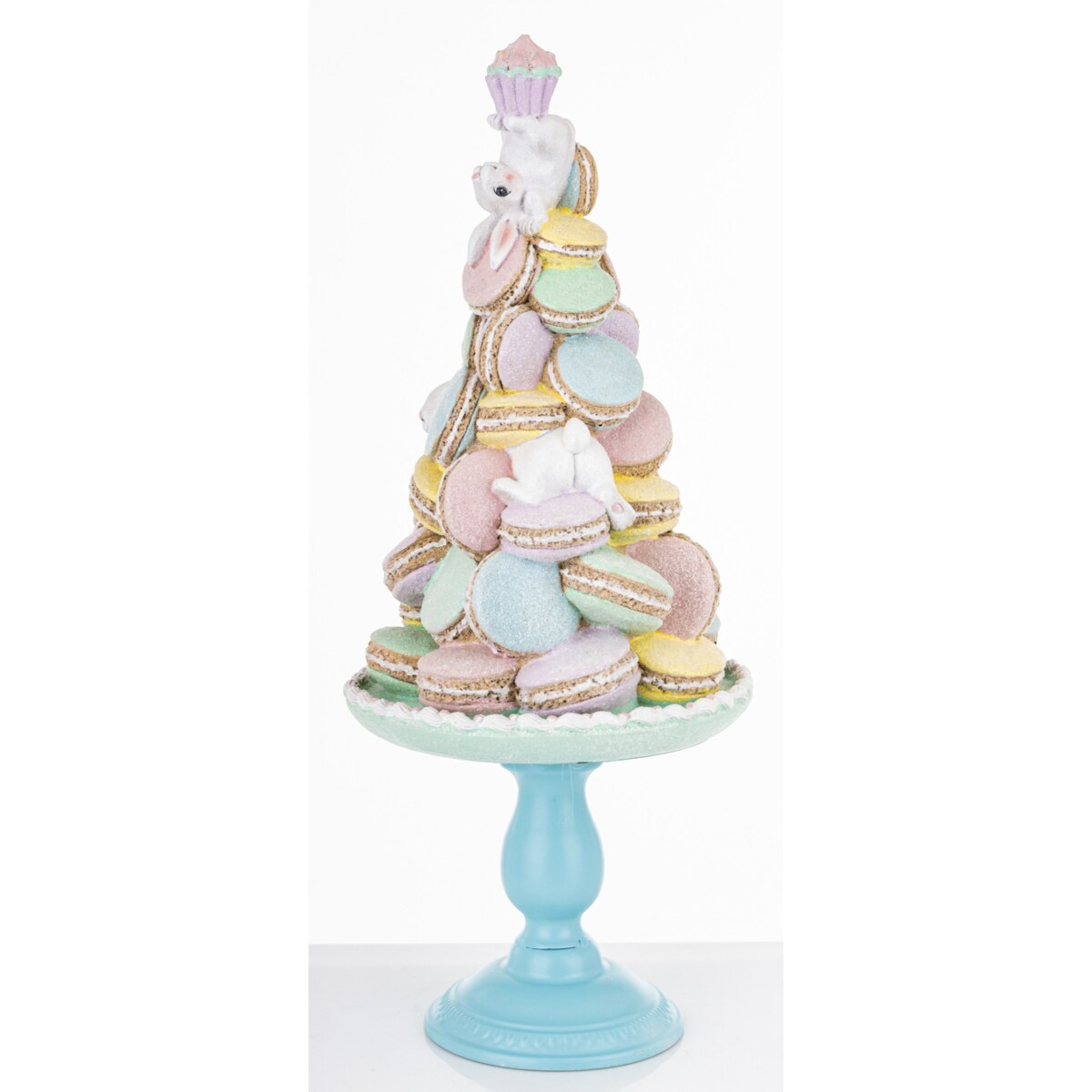 Dekoracja - wielkanocna piramida z makaronikami 60x25x25 cm HARIM